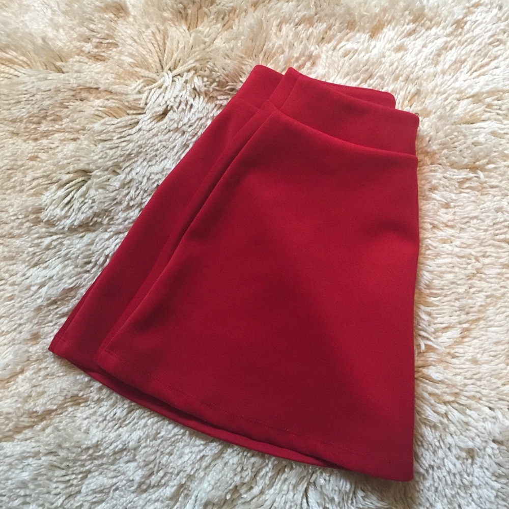 Red Skater Skirt